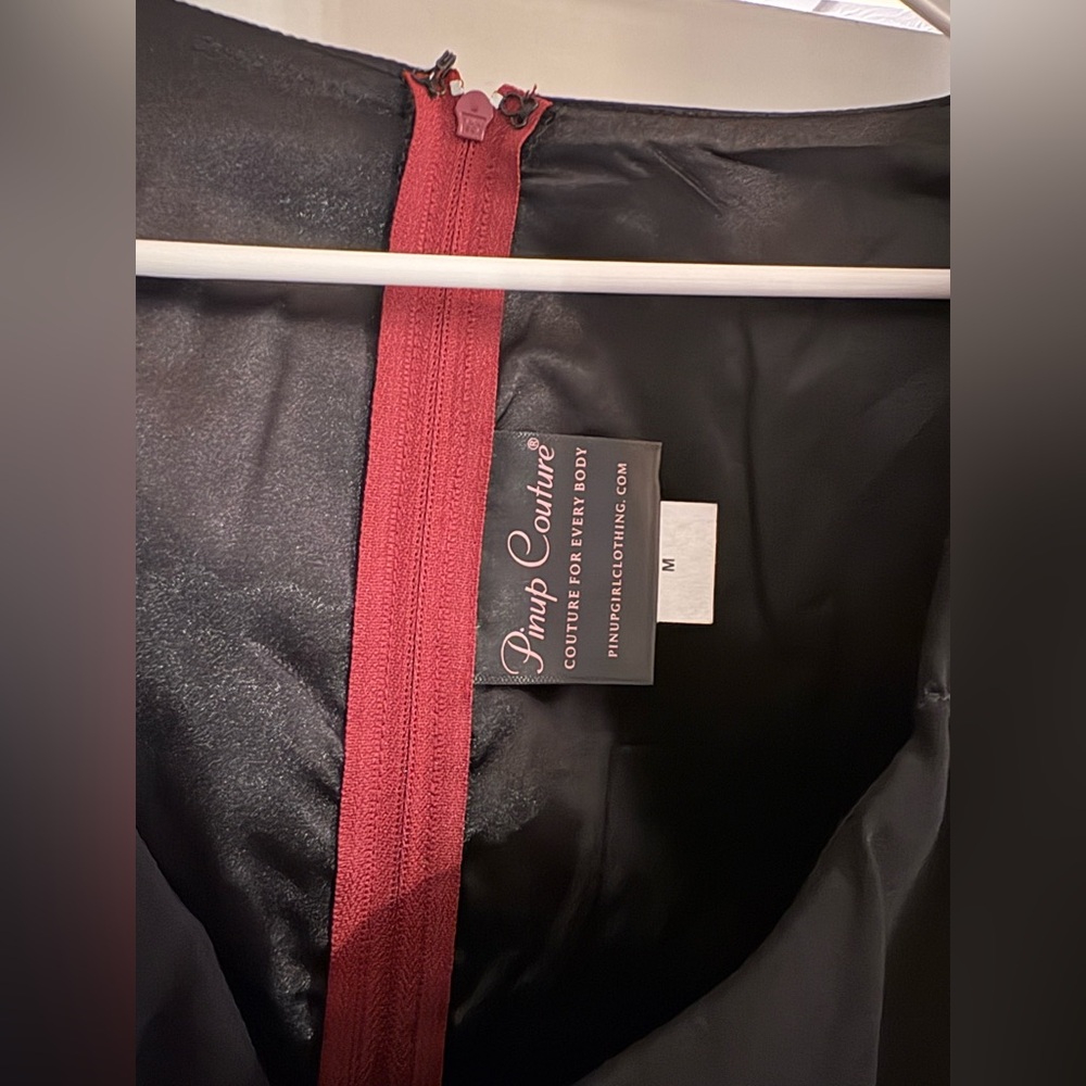 Pinup Couture Black and Red Dress - Picture 3 of 7